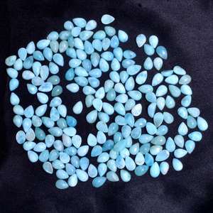 Piedras Preciosas de Larimar Natural de Alta Calidad, Grado AAA, 4x6mm, Forma de Pera, Calibradas, Certificadas por IGI, para Joyería - Product Image 5