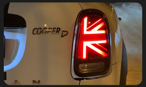 Pour BMW <span class=keywords><strong>Mini</strong></span> <span class=keywords><strong>COUNTRYMAN</strong></span> F60 2017-2020 Auto LED feu arrière assemblage drapeau Style mise à niveau 6500K <span class=keywords><strong>couleur</strong></span> 100W ampoule chaude voiture accessoires - Product Image 2