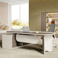Bureau de direction high-tech moderne et écologique, mobilier de bureau, bureau en L pour chef, directeur général, bureau de direction