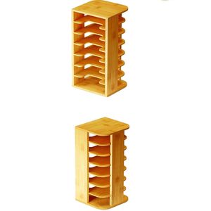 Organisateur de <span class=keywords><strong>couvercle</strong></span> en bambou pour armoire de cuisine, organisateur de <span class=keywords><strong>couvercle</strong></span> de bouteille d'eau tasse mini couvercles support de rangement pour <span class=keywords><strong>placard</strong></span> - Product Image 3