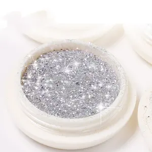 Neue Farbe Nail Glitter Diamond Powder Licht reflektierende Nail Art Kristall pulver Micro Diamond Nail Powder