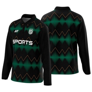 Camicia a Maniche Lunghe Stile Retrò <span class=keywords><strong>con</strong></span> Stampa in Sublimazione Personalizzata <span class=keywords><strong>con</strong></span> <span class=keywords><strong>Nome</strong></span> Design Polo Shirt Vendita all'Ingrosso del Produttore - Product Image 1