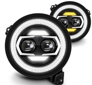 2 Faros LED Redondos <span class=keywords><strong>de</strong></span> 9 Pulgadas con Luz Alta y Baja, DRL y <span class=keywords><strong>Señal</strong></span> <span class=keywords><strong>de</strong></span> Giro para Jeep Wrangler JL 2018-2025 - Product Image 6