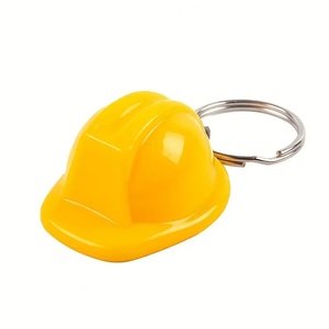 Llavero con Mini Casco de Seguridad Blanco y Amarillo, Regalo Novedoso para Trabajadores de la Construcción - Product Image 6