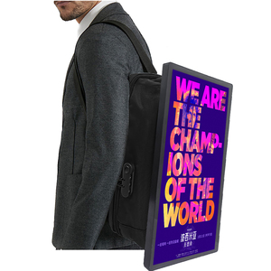 High Quality 27 Inch LCD Advertising Backpack Digital Billboard Human Walking Backpack Billboard Advertising Mobile Billboard - Product Image 2