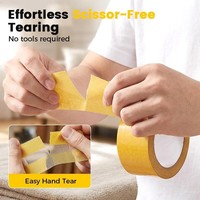 Ruban adhésif en tissu maillé robuste, ruban adhésif double face en tissu avec adhésif maillé pour la fixation de tapis, la décoration murale, les travaux manuels DIY