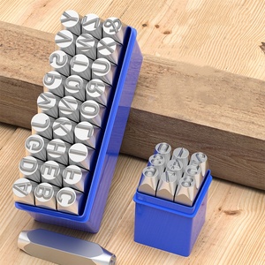 Set di 1 Utensile Industriale e Fai-<span class=keywords><strong>da</strong></span>-te per Marcatura a Percussione in Acciaio Legato, Punzone per Codici Digitali e Letterali - Product Image 1