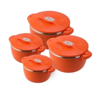 Ensemble de 4 chauffe-plats populaires de 16 cm, 20 cm, 24 cm et 28 cm, pots isothermes parfaits pour la saison du Ramadan, en stock, livraison rapide