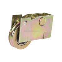 Roulettes de bas de porte coulissante en acier de style moderne personnalisées Cowell, revêtement zinc 4mm, faible bruit NA004