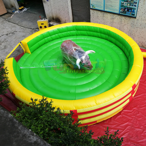 Colchoneta inflable mecánica de toro para fiestas al aire libre, juegos inflables de toro mecánico - Product Image 4