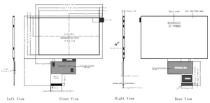 Pantalla Transflectiva Yousee de <span class=keywords><strong>5</strong></span> Pulgadas TFT <span class=keywords><strong>LCD</strong></span>, Módulo de Pantalla Legible Bajo la Luz Solar, Resolución de 800*480 con Interfaz RGB para Exteriores - Product Image 2