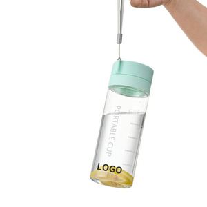 ขวดน้ำพลาสติก PET ใส ขนาดใหญ่ พกพาสะดวก พร้อมสายคล้อง - Product Image 2