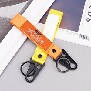 Dragonne courte en polyester avec mousqueton, personnalisable, pour porte-clés - Product Image 6