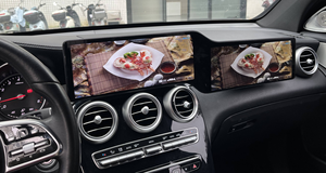 Radio de navigation automobile à double écran de 24,6 pouces pour <span class=keywords><strong>Mercedes</strong></span> BENZ C W205 GLC X253 2015 - 2020, lecteur multimédia <span class=keywords><strong>Android</strong></span> Auto Carplay - Product Image 5