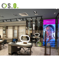 Lunettes de soleil présentoir moderne Offre Spéciale personnalisé présentoir de lunettes de vue de comptoir au détail avec LED