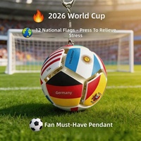 Porte-clés anti-stress en forme de ballon de football avec logo personnalisé, jouet sensoriel pour événements sportifs, cadeau promotionnel en gros