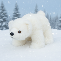 Peluche d'ours polaire super douce pour soulager le stress, avec rembourrage en coton PP, cadeau unisexe pour les 14 ans et plus