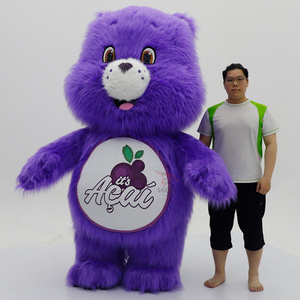 Disfraz <span class=keywords><strong>de</strong></span> Mascota <span class=keywords><strong>de</strong></span> Oso Morado Peludo Inflable <span class=keywords><strong>de</strong></span> 2.2M, Lindo Disfraz <span class=keywords><strong>de</strong></span> Oso <span class=keywords><strong>de</strong></span> Peluche para Caminar, Disfraz <span class=keywords><strong>de</strong></span> Dibujos Animados para Fiestas, Publicidad y Eventos - Product Image 1