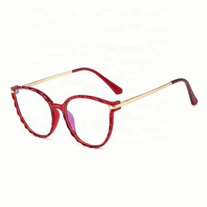 Gafas de Sol Cat Eye con Marco de Metal TR90 Vintage de Moda con Logotipo Personalizado, Gafas de Luz Azul para Mujer - Product Image 4