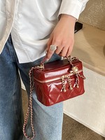 Sac Mini Boîte Luxe Perle Écrasée Classique Élégant Carré Sac à Main Femme Tendance Style Français Sac Bandoulière Bolsos De Marca