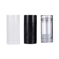 Cosmétiques – Contenant vide transparent rond pour déodorant en gel 30ml 50ml 75ml 15g – Tube torsadé à remplissage par le bas – Vente en gros