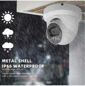 <span class=keywords><strong>Caméra</strong></span> de sécurité <span class=keywords><strong>IP</strong></span> POE 5MP Vision nocturne couleur intégrale H.265 Audio bidirectionnel Étanche IP66 <span class=keywords><strong>Enregistrement</strong></span> 24/7 Compatible NVR Cloud CMOS - Product Image 5