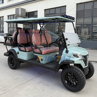 Voiturette de golf électrique innovante 6 places avec technologie avancée et sièges confortables