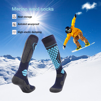 Custom Wool Warm Crew Ski Randonnée thermique Chaussettes de randonnée Hommes Chaussettes de travail Unisexe