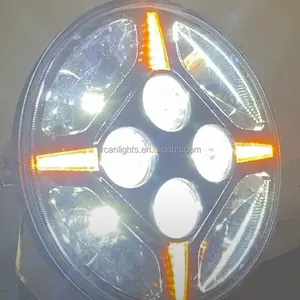 9inch 80w Round offroad LED Work light car 4x4 fog lights LED lamp DRL Auto lighting system