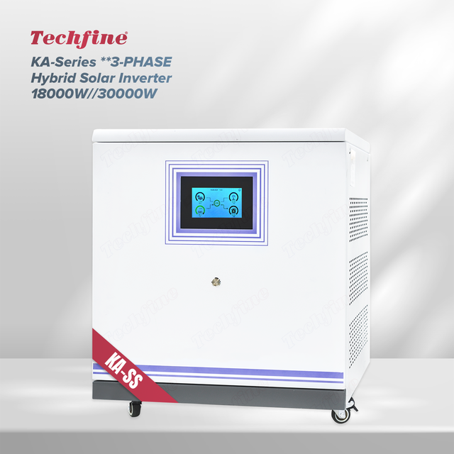 Industry and Commerce 3 Phase Triple MPPT String Inverter 18kw 30kw Hybrid Solar Storage Inverter for 48V Solar Battery System