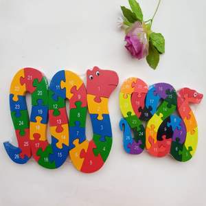 <span class=keywords><strong>Puzzle</strong></span> con alfabeto in legno blocchi di costruzione in legno <span class=keywords><strong>Puzzle</strong></span> in legno animale per bambini <span class=keywords><strong>Puzzle</strong></span> giocattoli-Kit elefante e Snack - Product Image 2