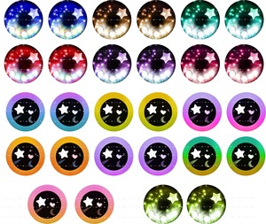 6mm-50mm pêche en mer tête de gabarit leurre <span class=keywords><strong>yeux</strong></span> verre Cabochon <span class=keywords><strong>yeux</strong></span> Multi couleur bricolage accessoire pour jouets bijoux - Product Image 4