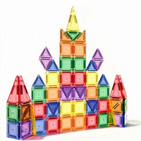 70 pièces de mini-tuiles magnétiques pour tout-petits de 2-3 ans, blocs de construction Montessori STEM, indice de flux 50kGmm, kit de rangement de voyage