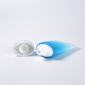 <span class=keywords><strong>PCR</strong></span> PE plastik yumuşak tüpler Oval düz boş kapak kap sıkılabilir tüp için güneş kremi BB krem & vakıf göz kremi ambalaj - Product Image 2