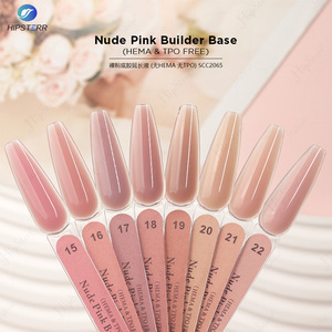 HEMA &amp; TPO FREE Nude Pink Builder Base Biab Gel in a Bottle Low Heat Nail Construction Base Gel <strong>Polish</strong> Private Label - Product Image 1
