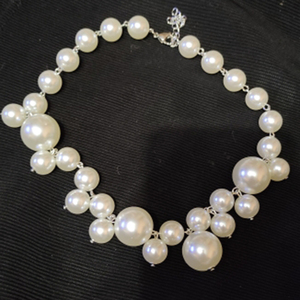 Collier pendentif élégant pour femme, bijoux de mariée, chaîne de clavicule, grosse perle, collier de <span class=keywords><strong>perles</strong></span> - Product Image 6