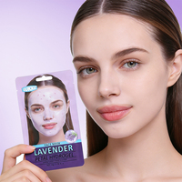Masque hydratant en hydrogel de luxe de haute qualité 38g avec pétales de rose, fleurs visibles, blanchissant et apaisant pour le visage, pour femmes UU4983