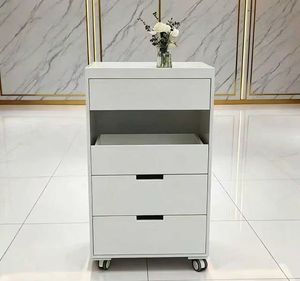 Chariot de rangement pour salon de beauté, pour instruments de broderie et de mise en forme des cils, chariot à outils à pousser à la main - Product Image 2