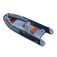 Nouveau modèle 480 RIB bateau gonflable double moteurs hors-bord 1.2mm d'épaisseur en fibre de verre coque en V profond pour la pêche surf Sport Yacht