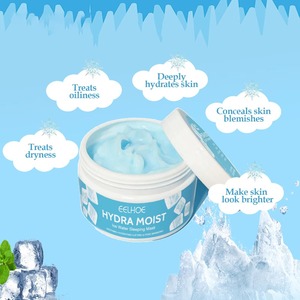 Masque de nuit hydratant EELHOE <span class=keywords><strong>Hydra</strong></span> <span class=keywords><strong>Moist</strong></span> <span class=keywords><strong>Ice</strong></span> <span class=keywords><strong>Water</strong></span>, réparateur de sécheresse, éclaircissant le teint, hydratant - Product Image 3