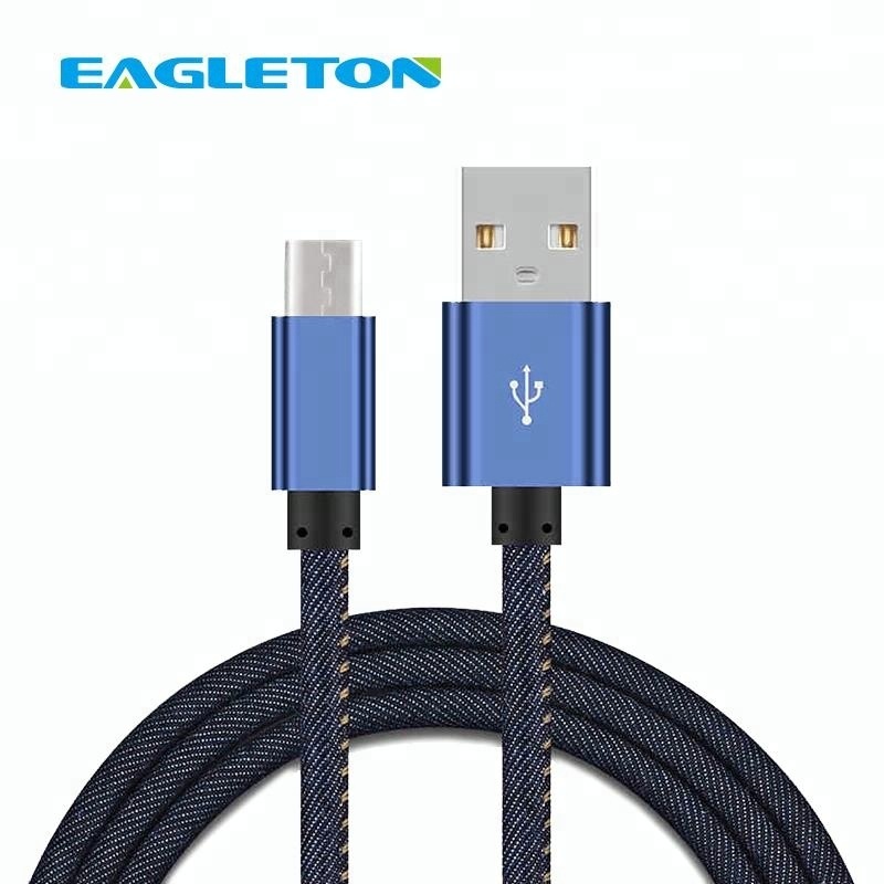 2017 Nouveau Métal Tête En Nylon tressé Micro Câble USB Pour téléphone portable 3m