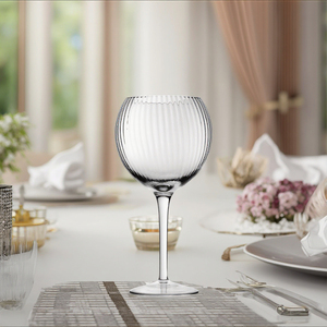Vente en gros de verres à cocktail transparents en cristal côtelé de 20 oz/580 ml, verres à vin personnalisés avec <span class=keywords><strong>logo</strong></span>, certifiés LFGB, marque <span class=keywords><strong>BND</strong></span> - Product Image 5