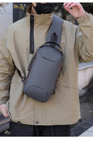 Sac de poitrine pour homme, sac bandoulière antivol, sac de voyage portable, organisateur pour une utilisation quotidienne en extérieur, logo personnalisé OEM