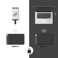 Nouvelle tablette graphique interactive HUION Q620M avec connectivité sans fil et contrôleur rotatif