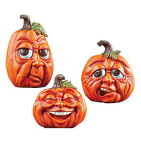 Décoration de table d'automne Citrouilles en résine Affichage d'Halloween Citrouille