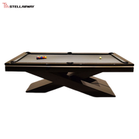 Table de billard américaine Stellarway de 7 pieds, design moderne, coussin en caoutchouc, tissu KADLUN, pour usage domestique, salle de jeux, intérieur, adulte, vente chaude