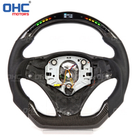 Volant Performance LED personnalisé pour Bmw M3 E90 E91 E92 E93 Volant en fibre de carbone avec trous de palettes 2005-2011 OHC