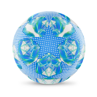 Ballons de football professionnels personnalisés en PU haute performance, taille 5, écologiques, en caoutchouc thermocollé imprimé, haute résilience, imperméables, pour l'extérieur