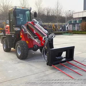 CE küçük TL1500 1.5 TON kompakt tekerlekli yükleyici 4x4 dizel mini telehandler tekerlekli yükleyici teleskop 915 bahçe kamyon yükleyici