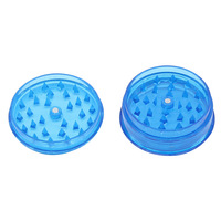 Broyeur d'herbes en plastique personnalisé de 60mm Mini petit broyeur d'herbes sèches d'épices à tabac Logo personnalisé Vente en gros